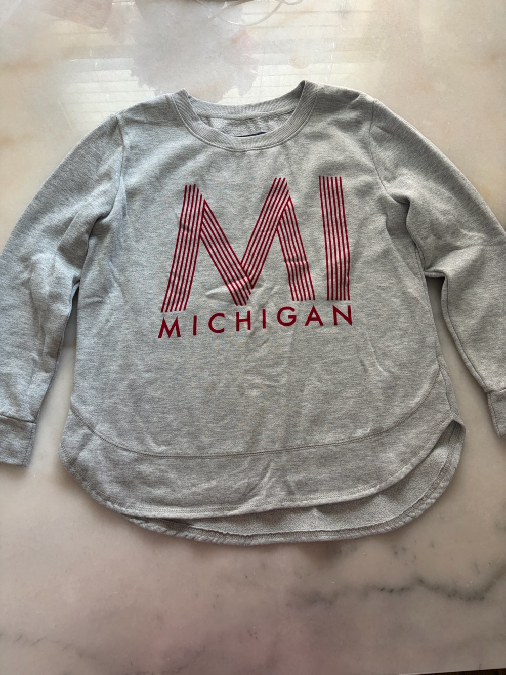 State of Mind Navy and White Patch Sweatshirt Label